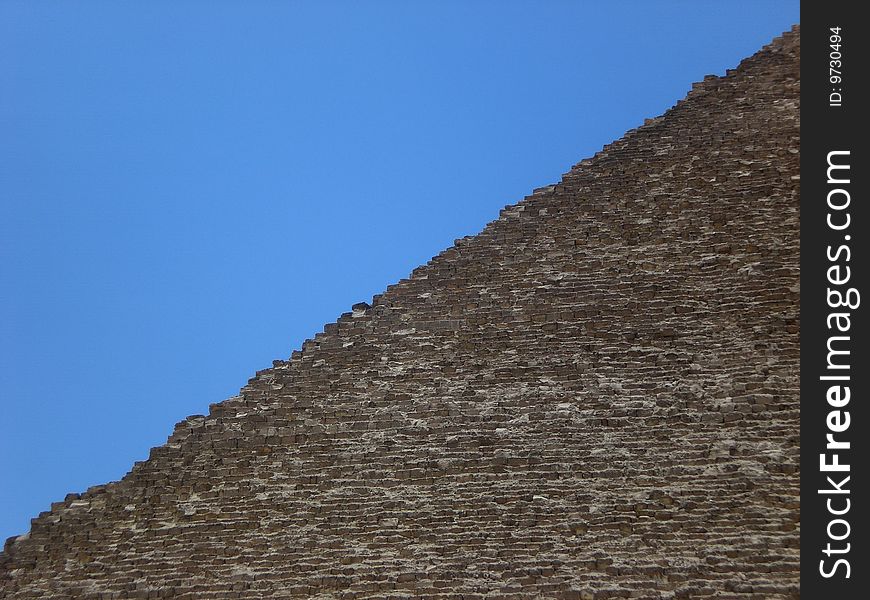 A part of a pyramid in Cairo. A part of a pyramid in Cairo