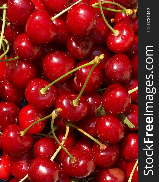 Red-ripe cherry. Ideally as background