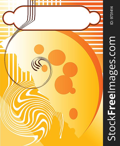 This is orange background for the text with the image of the  piece of cheese.