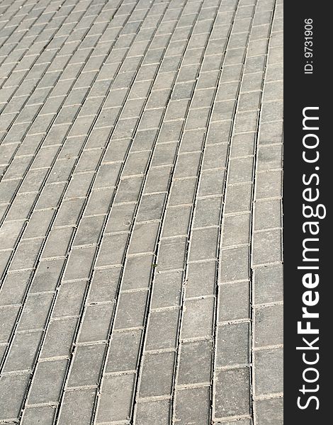 Cobblestone pavement at Red Square, Moscow, Russia