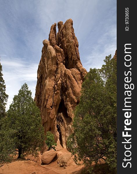 Rock formation at the Garden of the Gods, Colorado Springs, Colorado