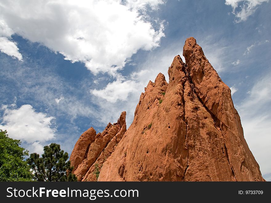 Rock formation at the Garden of the Gods, Colorado Springs, Colorado