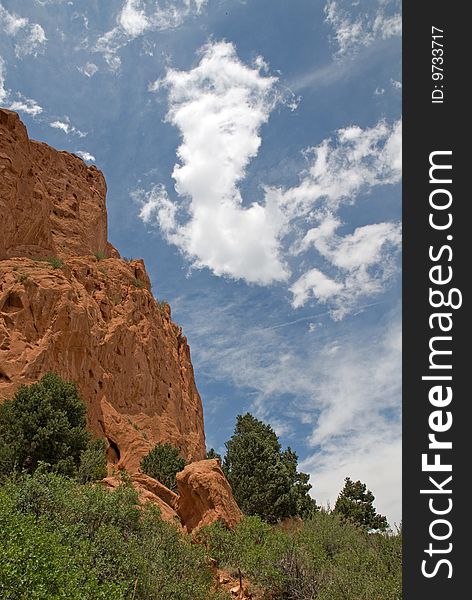 Rock formation at the Garden of the Gods, Colorado Springs, Colorado