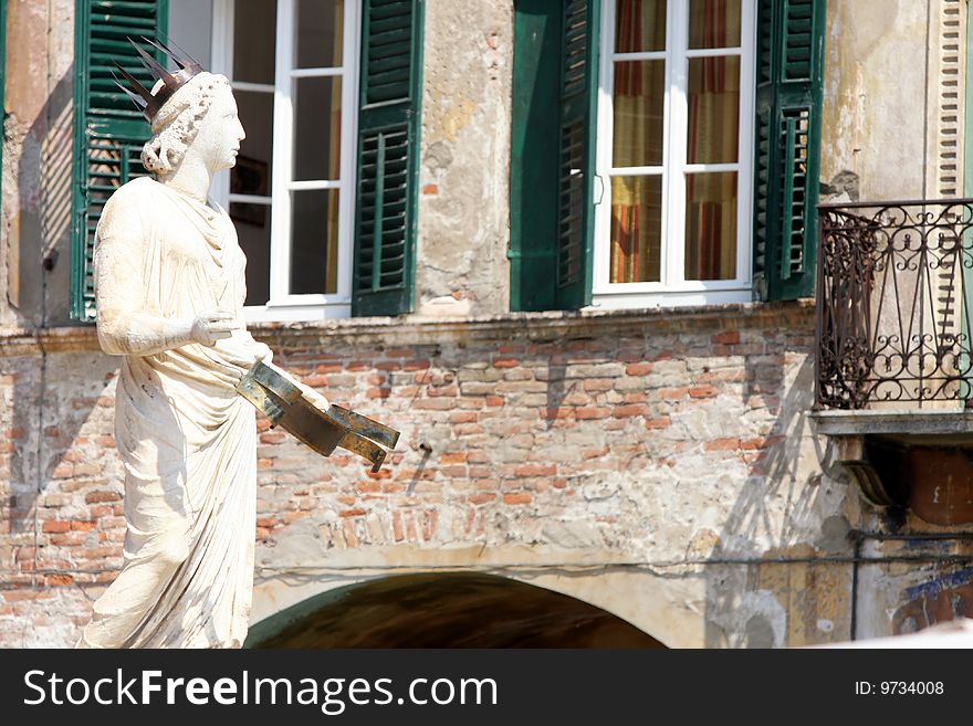 Fountain of our Lady Verona in Verona, Italy