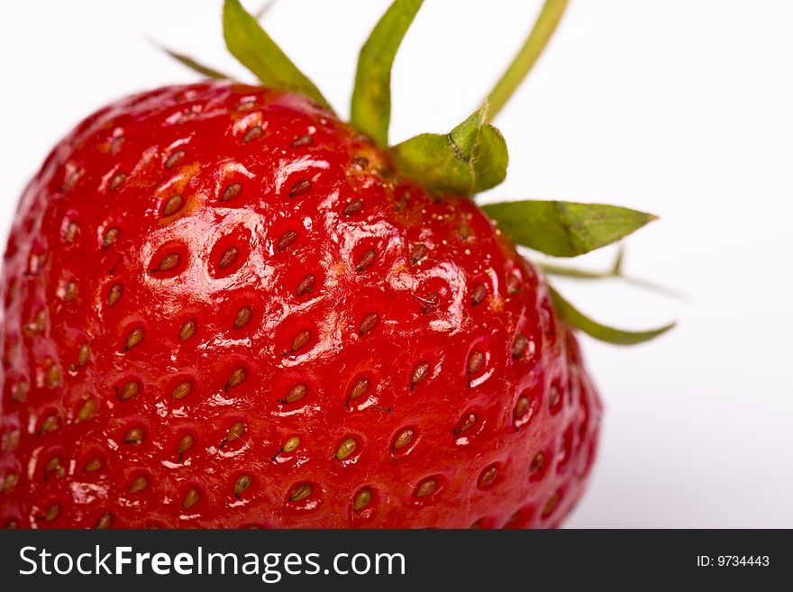 Isolated fruits - Strawberries on white background