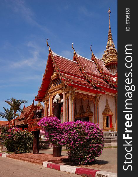 Wat Chalong temple. Phuket island. Thailand.