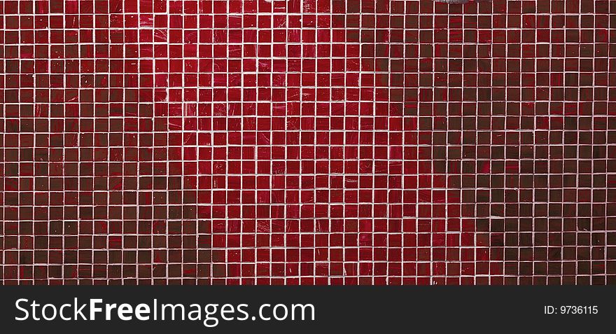 Image of a red mosaic texture