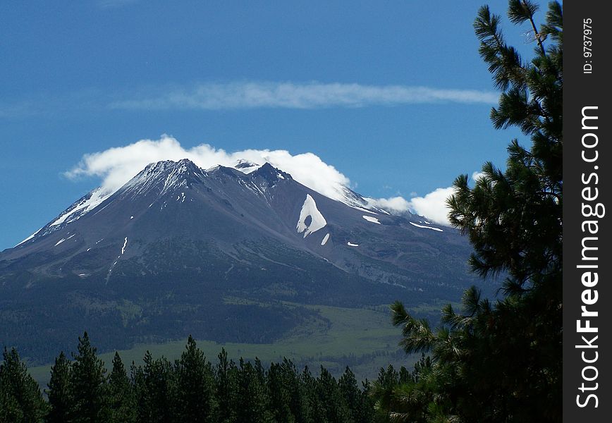 Vista (looking East) of Mount Shasta in Northern California. Vista (looking East) of Mount Shasta in Northern California