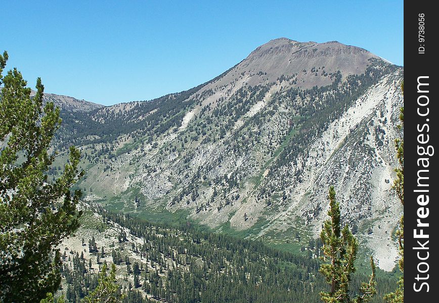 Slide Mountain in western Nevada near Lake Tahoe. Slide Mountain in western Nevada near Lake Tahoe