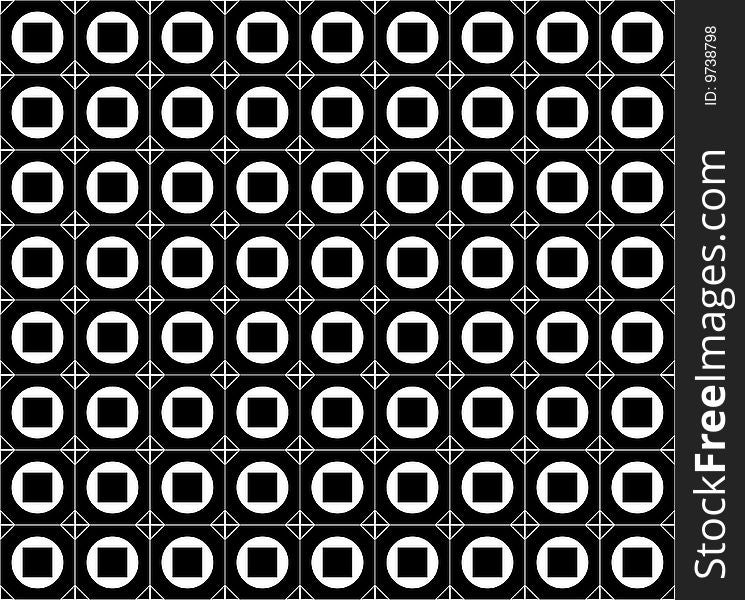 Seamless black and white pattern background
