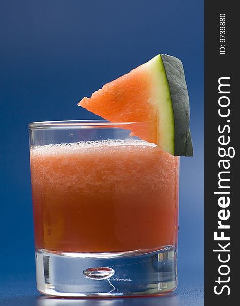 Refreshing cold watermelon juice