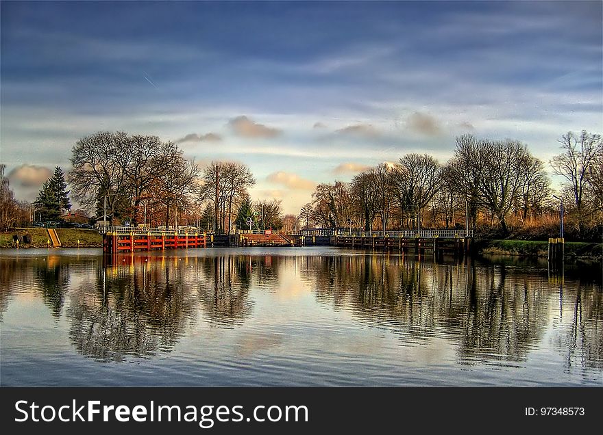 Reflection, Waterway, Sky, Water