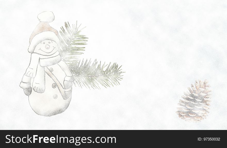 Christmas Ornament, Snowman, Tree, Fir