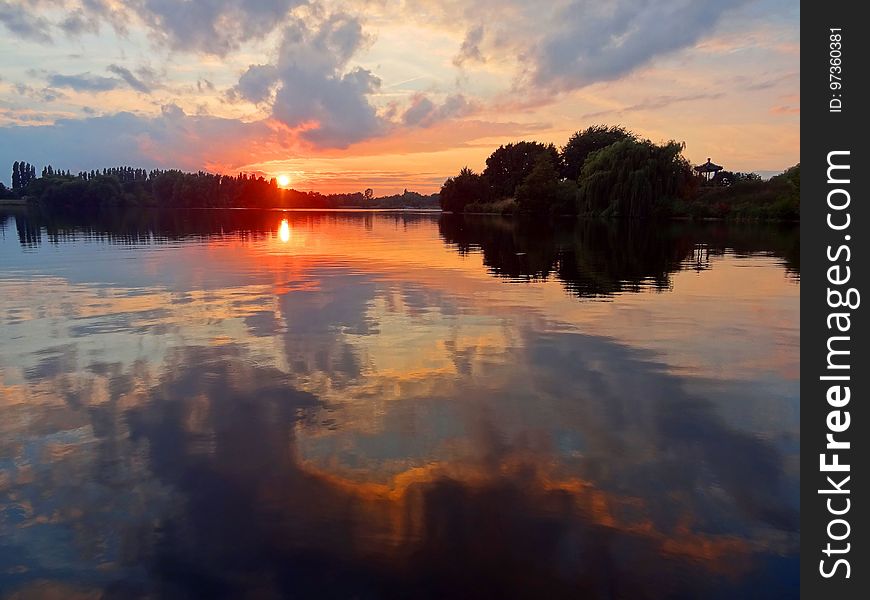 Reflection, Water, Sky, Nature