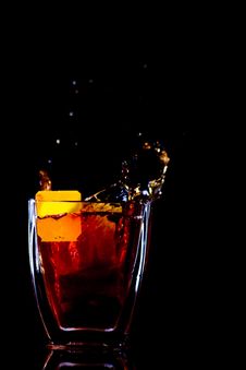 Tea Bag Splash Royalty Free Stock Image Tea Bag Splash Royalty Free Stock Image