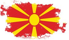 Grunge Macedonia Flag Royalty Free Stock Photography