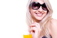 Beautiful Women In Swimsuit With A Glass Of Juice Stock Photo Beautiful Women In Swimsuit With A Glass Of Juice Stock Photo