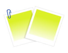 Post-It Note And Clip Stock Image