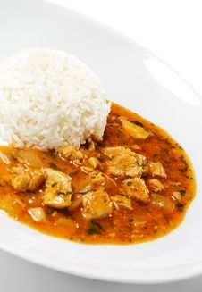Rice With Chicken Royalty Free Stock Images