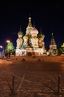 Moscow Cathedral At Night Stock Photography Moscow Cathedral At Night Stock Photography