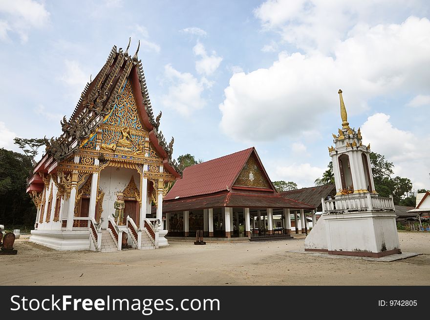 This is a temple in rural Thailand. This is a temple in rural Thailand.