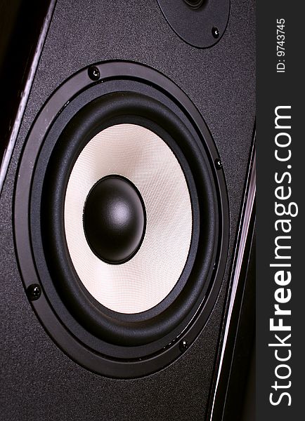 Big black stereo speaker background