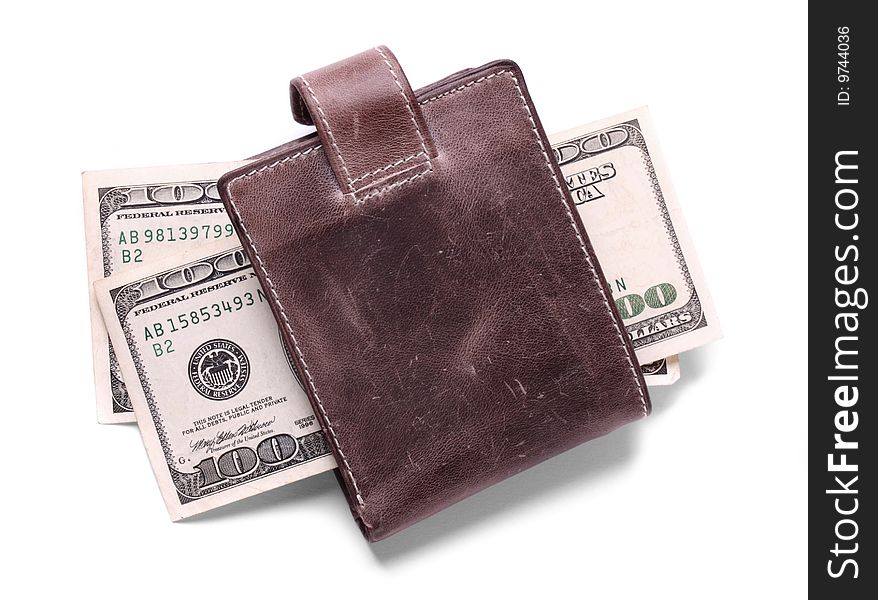 Leather Wallet With Money