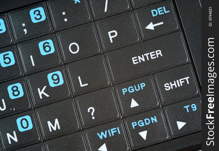 Smart Phone QWERTY Keypad Enter Angle Close Up.jpg