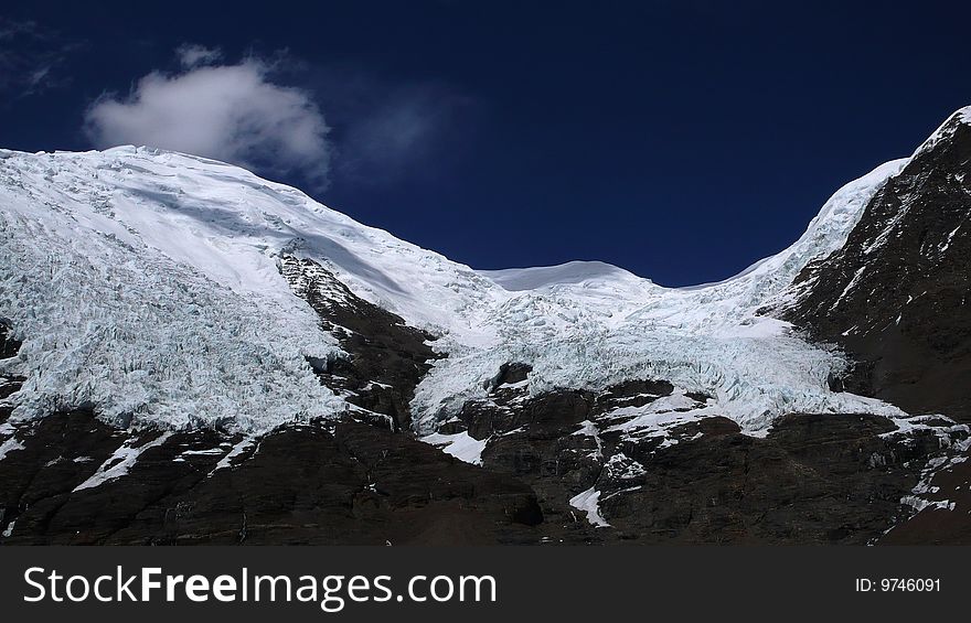 Snow Mountains and glacier in winter,Tibet