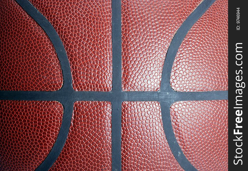 Stock photo:close up of basketball