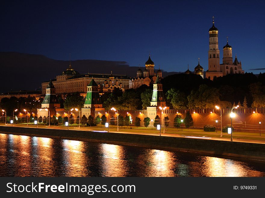 Picture of Kremlin at night