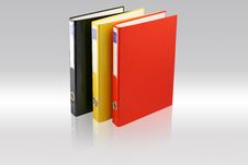 Three Business Folders Stock Image Three Business Folders Stock Image