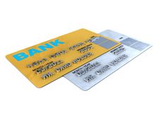 Credit Card Platinum Closeup Pictures Stock Image