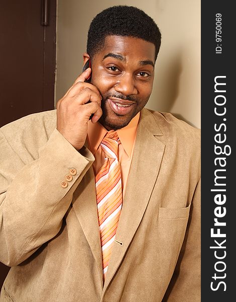 African-American male in business atire. African-American male in business atire