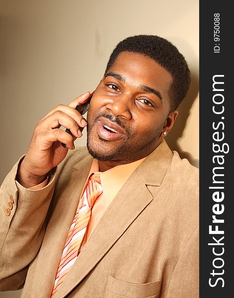African-American male in business atire. African-American male in business atire