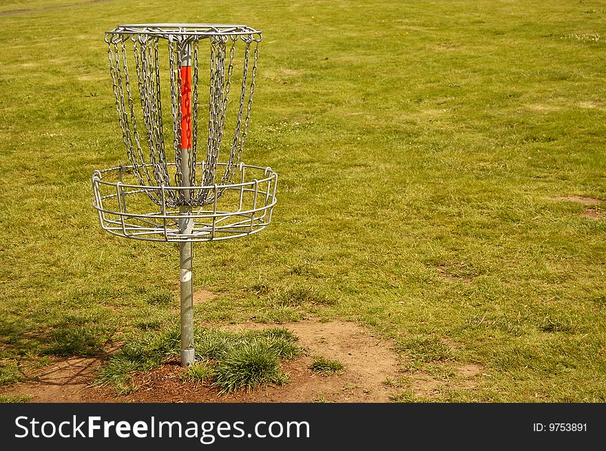 Close-up of Frisbee Golf or Disc Golf basket or hole. Close-up of Frisbee Golf or Disc Golf basket or hole.