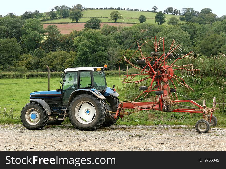 Tractor and Swather