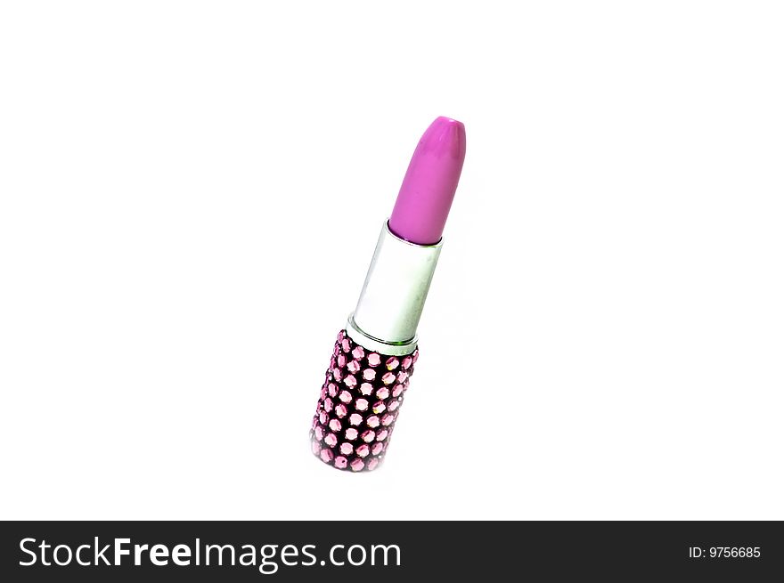 Phot of luxurious pink lipstick. Phot of luxurious pink lipstick