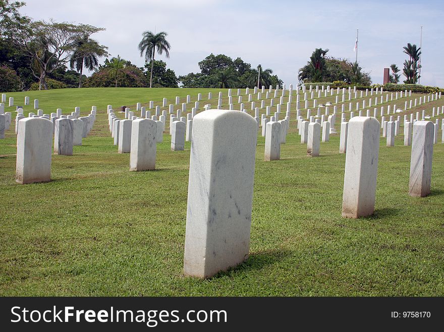 American military cemetery at Corozal Panama