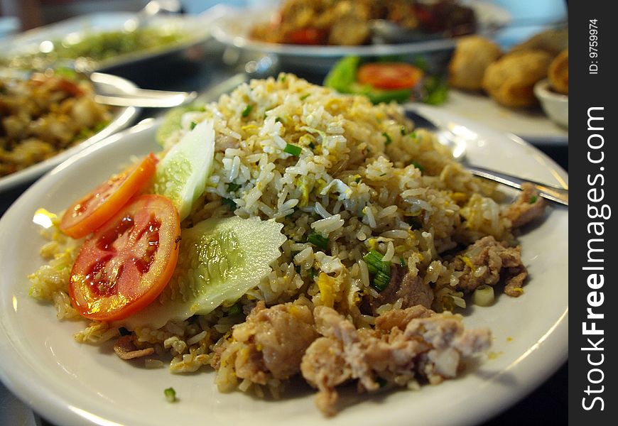 Fried rice in thailand resturant. Fried rice in thailand resturant