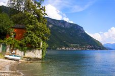 The Lake By Boat Royalty Free Stock Images The Lake By Boat Royalty Free Stock Images