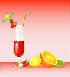 Fruits Cocktail Royalty Free Stock Image Fruits Cocktail Royalty Free Stock Image