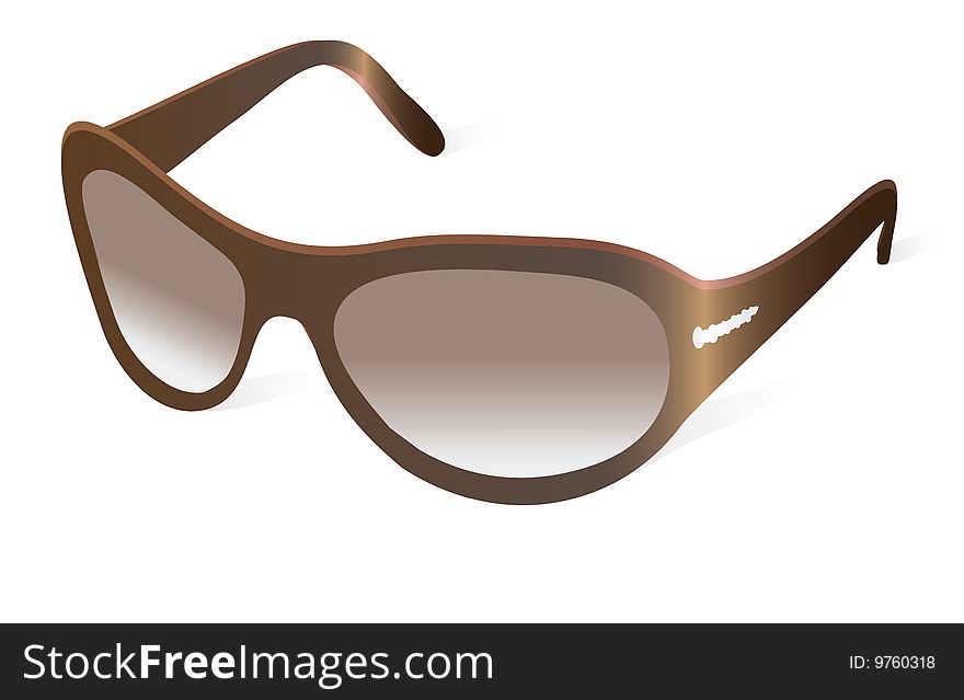Very fashionable sunglasses for me. Vector illustration