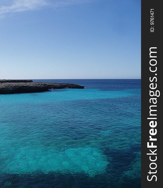 View on one of the gorgeous lagoons at Menorca Spain. View on one of the gorgeous lagoons at Menorca Spain