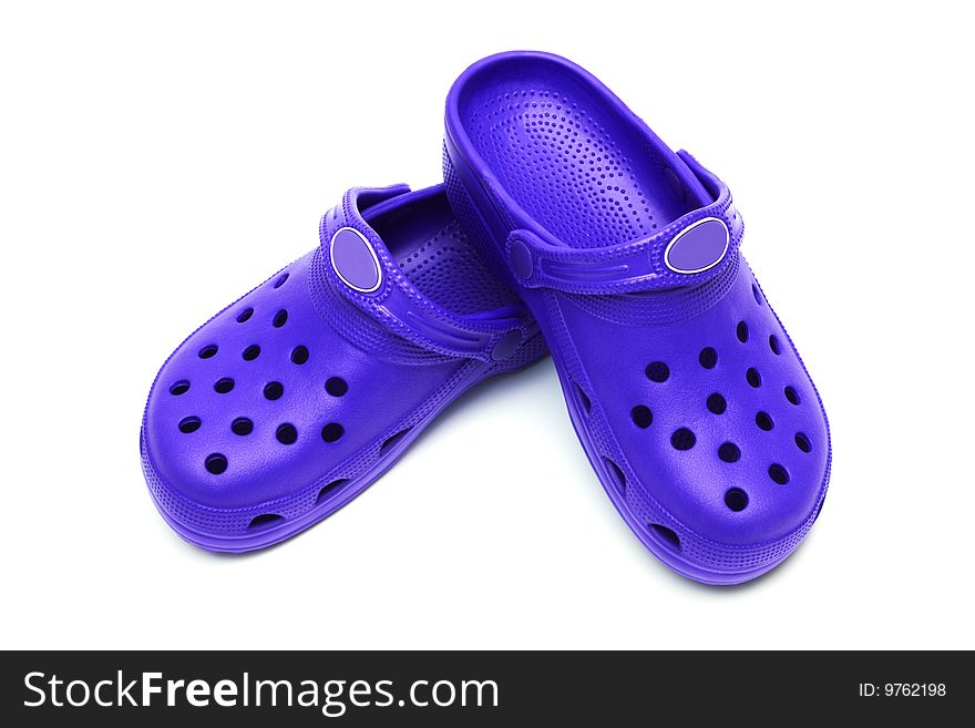 Blue Rubber Shoes