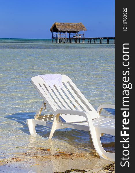 A view of tropical beach in cayo coco, cuba. A view of tropical beach in cayo coco, cuba