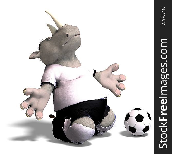 Rhino Plays Soccer / Football