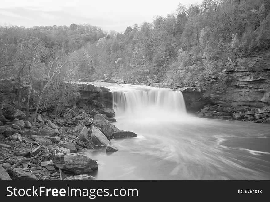 Kentucky's Cumberland Falls taken in with an infrared filter. Rarely done.