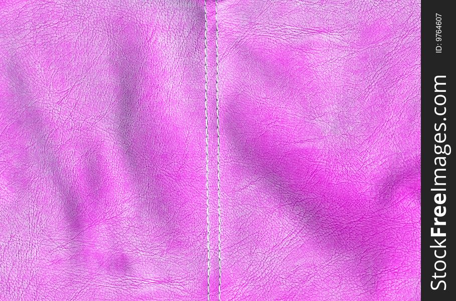 Natural pink leather texture background