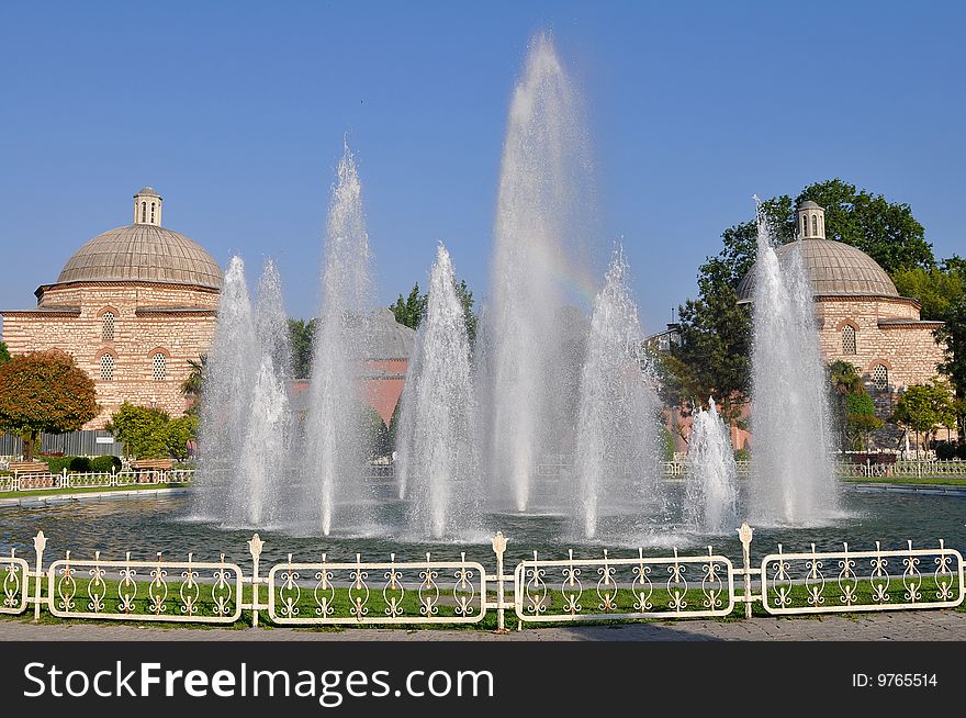 Park in front of  Hagia Sophia